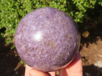 Polished Purple Lepidolite Spheres With Rubellite On Some  x 4 From Ambatondrazaka, Madagascar - Toprock Gemstones and Minerals 