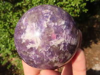 Polished Purple Lepidolite Spheres With Rubellite On Some  x 4 From Ambatondrazaka, Madagascar - Toprock Gemstones and Minerals 