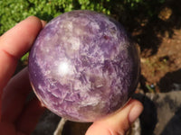 Polished Purple Lepidolite Spheres With Rubellite On Some  x 4 From Ambatondrazaka, Madagascar - Toprock Gemstones and Minerals 