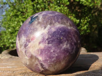 Polished Purple Lepidolite Spheres With Rubellite On Some  x 4 From Ambatondrazaka, Madagascar - Toprock Gemstones and Minerals 