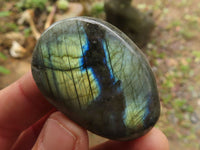 Polished Flashy Labradorite Palm Stones  x 20 From Tulear, Madagascar - TopRock