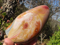 Polished Polychrome / Picasso Jasper Standing Free Forms  x 3 From Madagascar - Toprock Gemstones and Minerals 