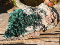 Natural Rare Ball Malachite On Drusy Quartz & Dolomite Matrix  x 1 From Kambove, Congo - Toprock Gemstones and Minerals 