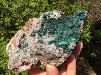 Natural Rare Ball Malachite On Drusy Quartz & Dolomite Matrix  x 1 From Kambove, Congo - Toprock Gemstones and Minerals 