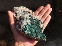 Natural Rare Ball Malachite On Drusy Quartz & Dolomite Matrix  x 1 From Kambove, Congo - Toprock Gemstones and Minerals 