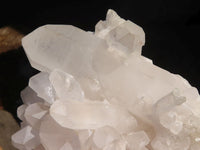 Natural Small White Quartz Clusters  x 12 From Madagascar