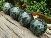 Polished Stromatolite / Kambamba Jasper Spheres  x 4 From Madagascar - TopRock