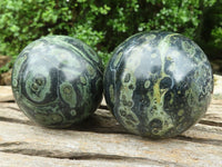 Polished Stromatolite / Kambamba Jasper Spheres  x 4 From Madagascar - TopRock