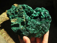 Natural Chatoyant Silky Malachite Specimens  x 2 From Congo - Toprock Gemstones and Minerals 