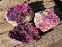 Natural Pink Salrose Cobaltion Dolomite Specimens  x 4 From Kakanda, Congo