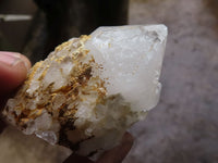 Natural Cascading Window Etched Terminated Quartz Specimens  x 12 From Madagascar - TopRock