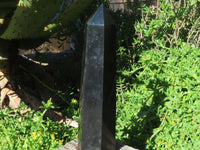 Polished Black Basalt Crystal Points x 4 From Madagascar - TopRock