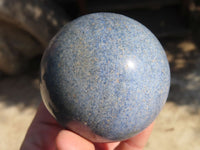 Polished Blue Lazulite Spheres  x 6 From Madagascar