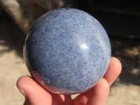 Polished Blue Lazulite Spheres  x 6 From Madagascar