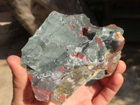 Natural Rough Bloodstone Specimens  x 5 From Swaziland