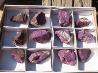 Natural Metallic Purpurite Cobbed Specimens  x 12 From Erongo, Namibia - Toprock Gemstones and Minerals 