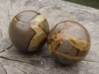 Polished Septerye (Calcite & Aragonite) Spheres x 6 From Madagascar - TopRock