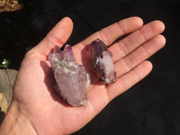 Natural Window Amethyst Crystal Specimens  x 12 From Chiredzi, Zimbabwe