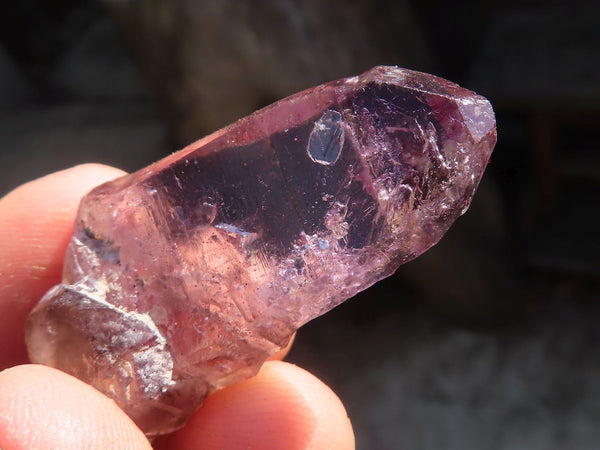 Natural Window Amethyst Crystal Specimens  x 12 From Chiredzi, Zimbabwe