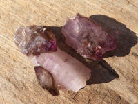 Natural Window Amethyst Crystal Specimens  x 12 From Chiredzi, Zimbabwe