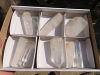 Polished Clear Quartz Crystal Points  x 9 From Madagascar