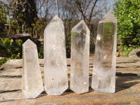 Polished Clear Quartz Crystal Points  x 9 From Madagascar