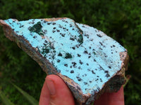 Natural Drusi Coated Chrysocolla Specimens With Malachite & Native Copper Dolomite Coating x 6 From Kakanda, Congo - TopRock