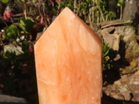 Polished  Large Orange Twist Calcite Tower  x 1 From Maevantanana, Madagascar