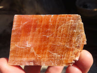 Natural New Sunset Orange Calcite Specimens  x 12 From Spitzkop, Namibia