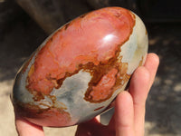 Polished Polychrome Jasper Standing Free Forms  x 2 From Mahajanga, Madagascar