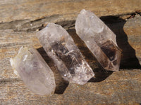 Natural Mixed Amethyst & Smokey Brandberg Quartz Crystals x 35 From Brandberg, Namibia