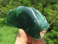 Natural Mtorolite Emerald Chrome Chrysoprase Plates x 3 From Mutorashanga, Zimbabwe - TopRock