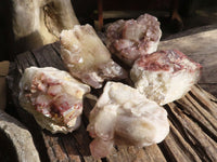 Natural Red Hematoid Phantom Quartz Clusters  x 5 From Karoi, Zimbabwe - Toprock Gemstones and Minerals 