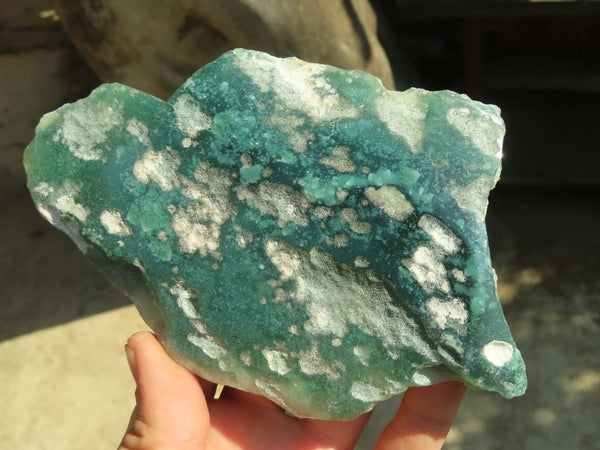 Polished On One Side Emerald Mtorolite Plates x 4 From Mutorashanga, Zimbabwe