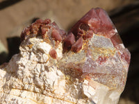 Natural Red Hematoid Phantom Quartz Clusters  x 5 From Karoi, Zimbabwe - Toprock Gemstones and Minerals 