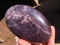 Polished Extra Large Purple Lepidolite Free Forms  x 4 From Zimbabwe - Toprock Gemstones and Minerals 