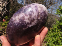 Polished Extra Large Purple Lepidolite Free Forms  x 4 From Zimbabwe - Toprock Gemstones and Minerals 