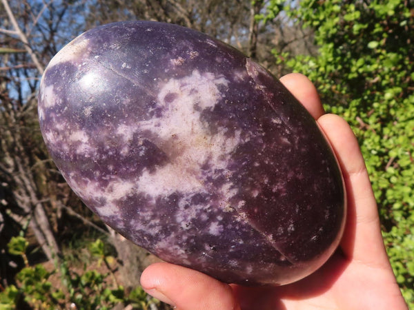 Polished Extra Large Purple Lepidolite Free Forms  x 4 From Zimbabwe - Toprock Gemstones and Minerals 