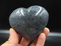 Polished Large Lazulite (Magnesium, Iron, and Aluminium Phosphate) Hearts x 6 From Ambatofinandrahana, Madagascar - TopRock