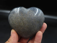 Polished Large Lazulite (Magnesium, Iron, and Aluminium Phosphate) Hearts x 6 From Ambatofinandrahana, Madagascar - TopRock