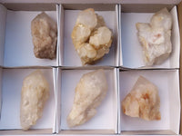 Natural Single Pineapple Candle Quartz Crystals  x 6 From Madagascar - Toprock Gemstones and Minerals 