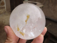 Polished Large Clear Quartz Crystal Balls  x 2 From Madagascar - TopRock