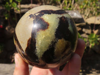 Polished Septaria Spheres x 4 From Mahajanga, Madagascar