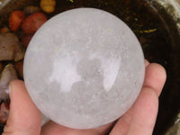 Polished Large Clear Quartz Crystal Balls  x 2 From Madagascar - TopRock