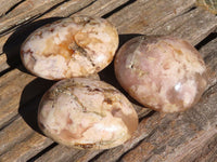 Polished Coral Flower Agate Palm Stones  x 12 From Madagascar - Toprock Gemstones and Minerals 