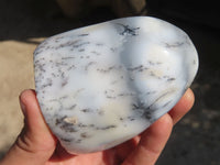 Polished Dendritic Opal Standing Free Forms  x 6 From Moralambo, Madagascar