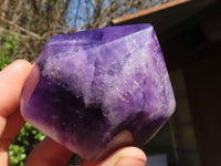 Polished Gemmy Chevron Amethyst Points  x 3 From Zambia - Toprock Gemstones and Minerals 