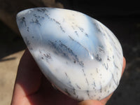 Polished Dendritic Opal Standing Free Forms  x 6 From Moralambo, Madagascar