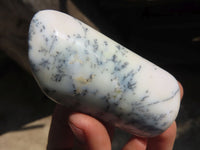 Polished Dendritic Opal Standing Free Forms  x 6 From Moralambo, Madagascar