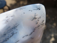 Polished Dendritic Opal Standing Free Forms  x 6 From Moralambo, Madagascar